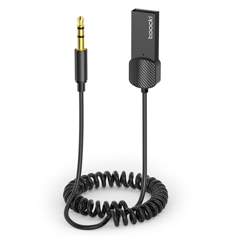 TOOCKI TQ-BT01 Car Bluetooth 5.0 Adapter Aux USB to 3.5mm Input Receiver TOOCKI TQ-BT01 Car Bluetooth 5.0 Adapter Aux USB to 3.5mm Input Receiver